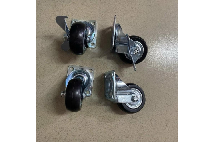 Bánh xe cao su xoay 360 bánh xe đẩy - 1 tất